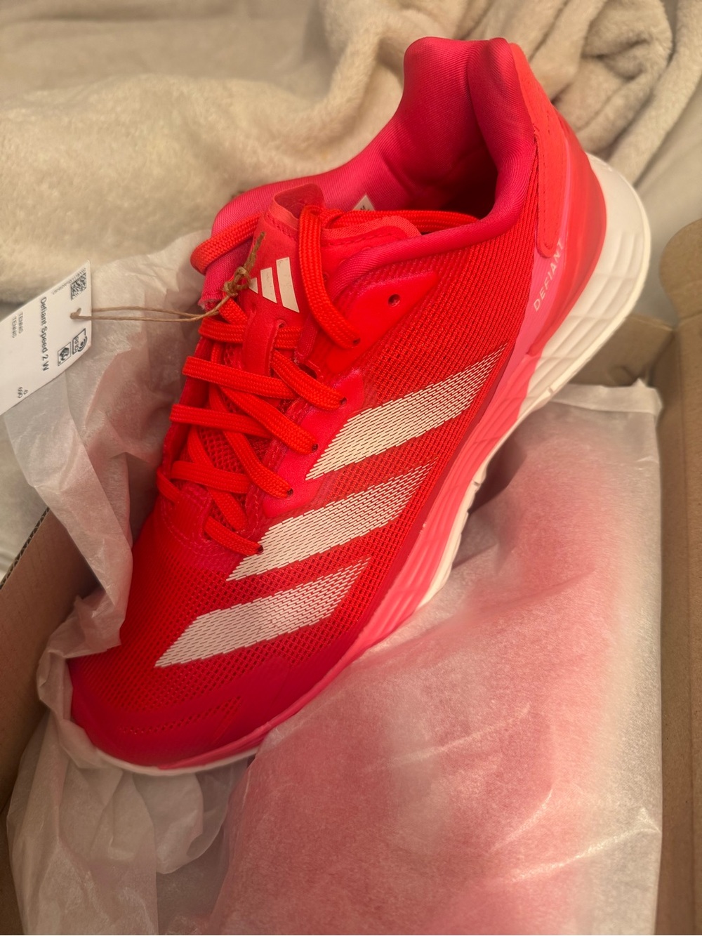 adidas Women's Athletic Shoe - Bright Pink/White